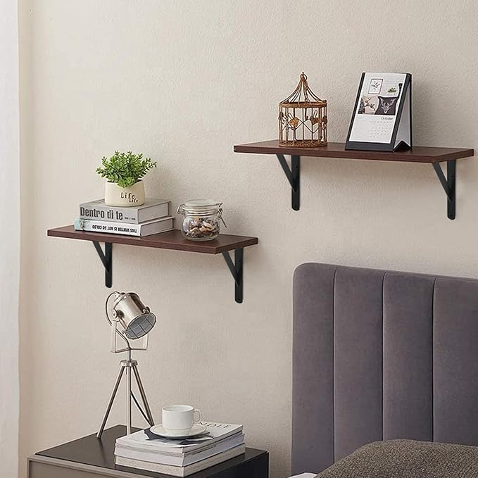 12 Pack L14 x H 10" Black Heavy Duty Shelf Brackets - Image 6