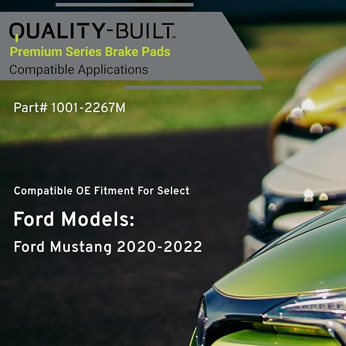 Premium Semi-Metallic Front Brake Pads Compatible - Image 3