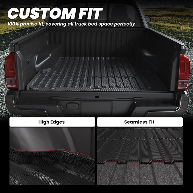 LASFIT Bed Mat for Toyota Tacoma 2023 2022 2021 2020 2019-2005 Truck Bed 5 ft - Image 3
