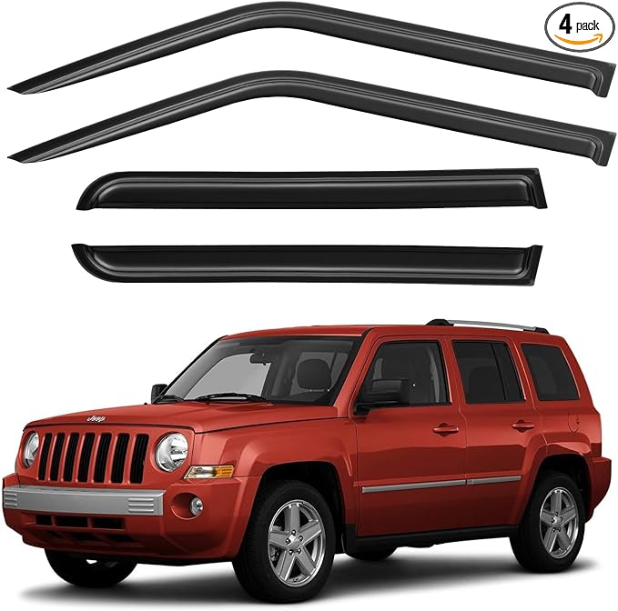 Window Visors Rain Guards Shield by YQAUTEC