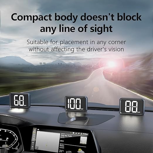 GPS Digital Speed Meter with MPH, Car Head Up Display - Image 3