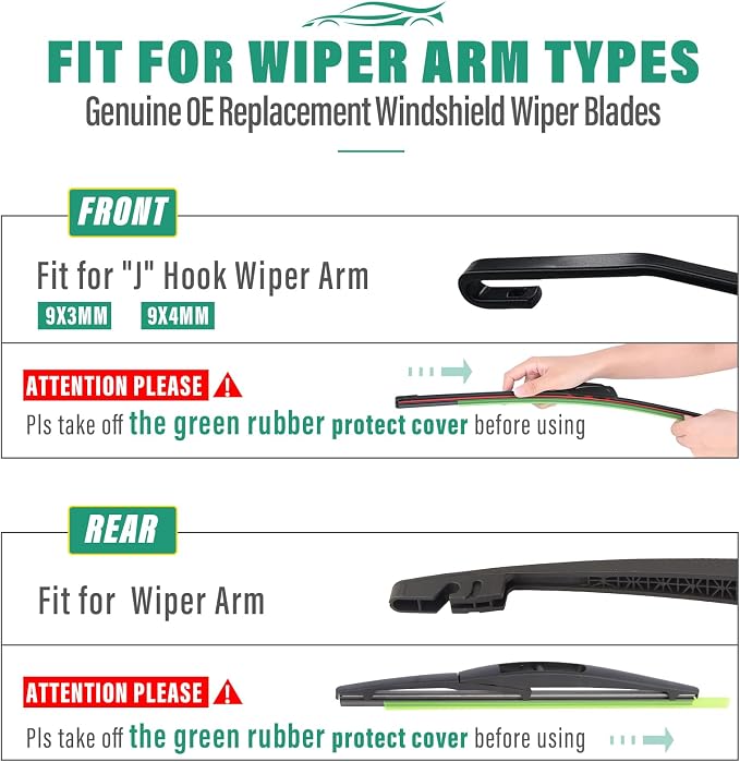 26" 15" 10" Windshield Wiper Blades Replacement - Image 7
