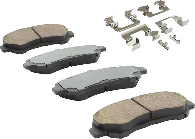 Premium Semi-Metallic Front Brake Pads Compatible - Image 2