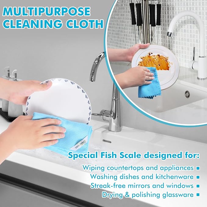Streak Free Window Cleaning Cloth Miracle Microfiber Cloths - Image 4