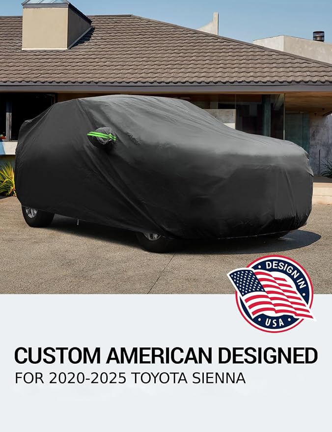 Proadsy 2025 Upgrade Car Cover for Toyota Sienna 2020-2024 2025, Waterproof All - Image 2