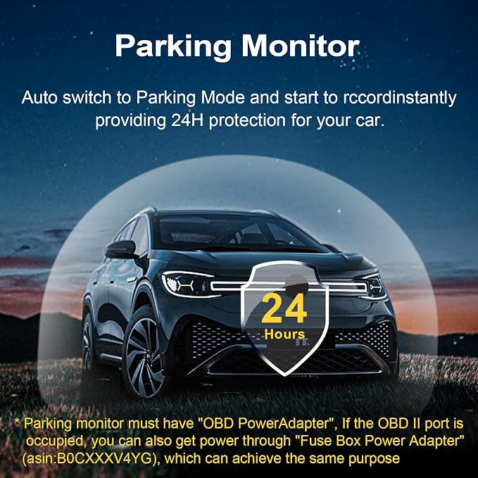 Front 4K & Rear 1080P Dash Cam Custom fit - Image 6