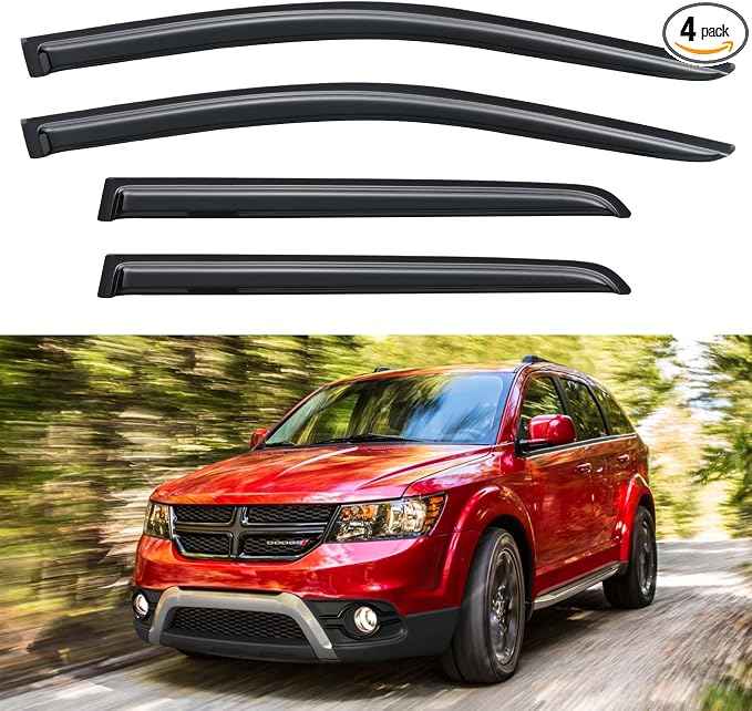 Window Visors Rain Guards Shield by YQAUTEC