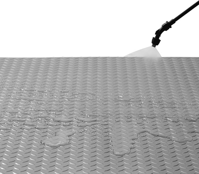 VEVOR Garage Floor Mat, 9.2 x 4.9 FT PVC Garage Flooring Roll, Non-Slip Diamond - Image 12