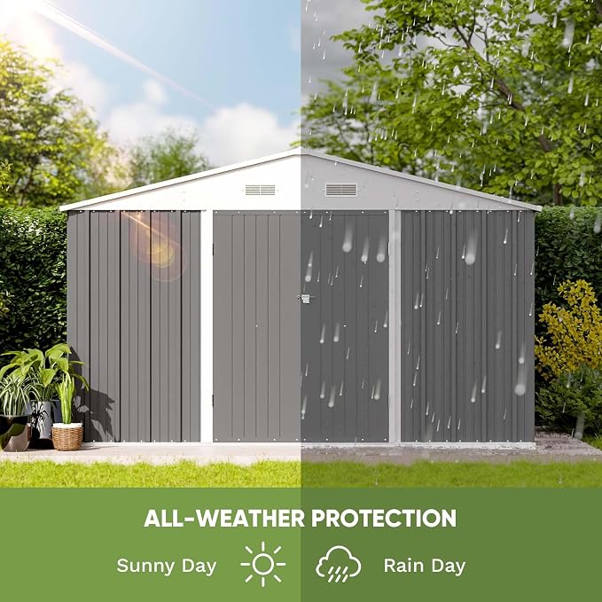 Patiowell 10 x 8 FT Outdoor Storage Shed - Image 4