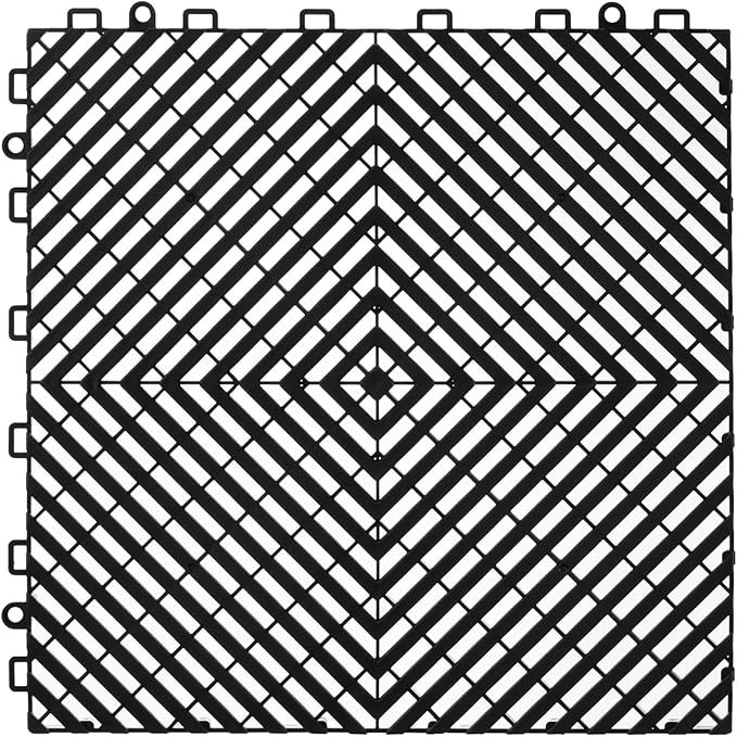 VEVOR Interlocking Drainage Mat, 12” x 12” Modular Interlocking Cushion - Image 4