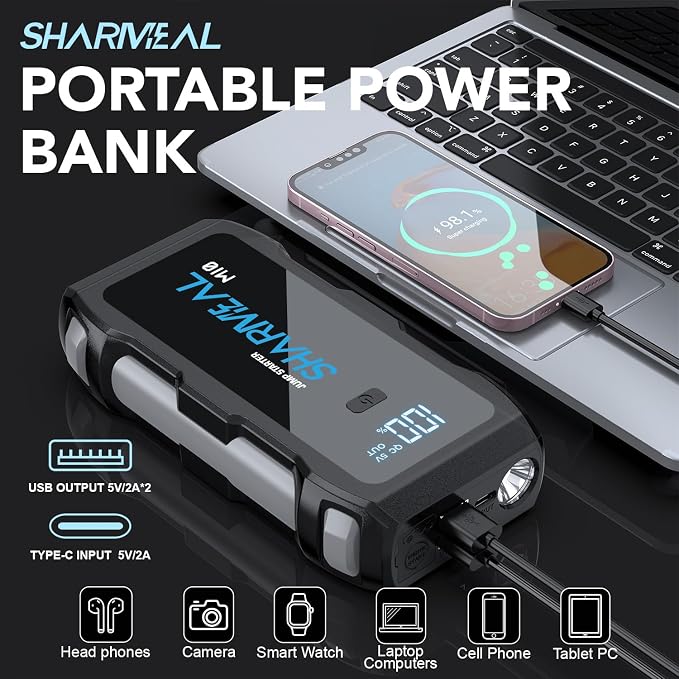 3000A Battery Capacity Jump Starter Power Pack - Image 2