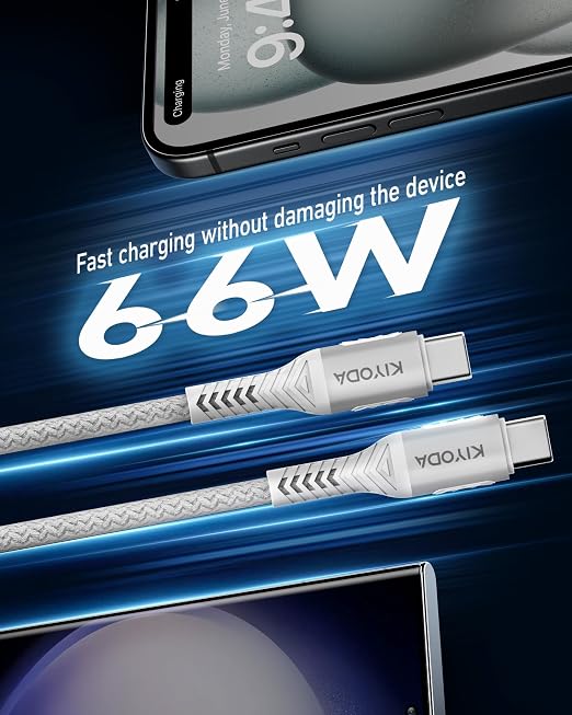 Coiled USB C to C Cable 3ft+6ft, Coiled USB C Cable - Image 4