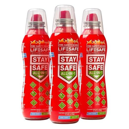 LifeSafe Technologies StaySafe All-in-1 Portable Fire Extinguishing Spray | by LifeSafeTechnologies