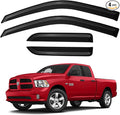 Window Visors Rain Guards for 2009-2018 Dodge Ram 1500 Quad Cab, Out-Channel by YQAUTEC