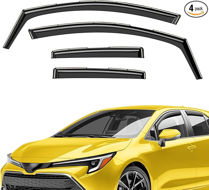 Extra Durable Window Deflectors in-Channel Window Visors Rain Guards Fit by AEROGUYSCustomfitrainguard