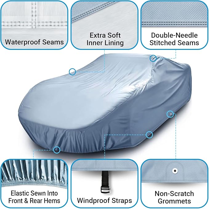 iCarCover Premium Car Cover for 1959-1970 Pontiac Catalina Heavy Duty - Image 2