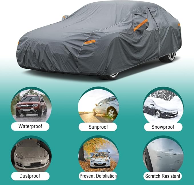Premium Car Cover Custom Fit Infiniti Q50 Sedan, 16 Layers Heavy Duty Car Cover - Image 4