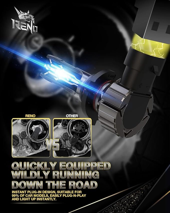 RENO 9005 9006 Bulb Combo, 9005 9006 Fog Lights Bulb, 9006 9005 Light Bulbs - Image 6