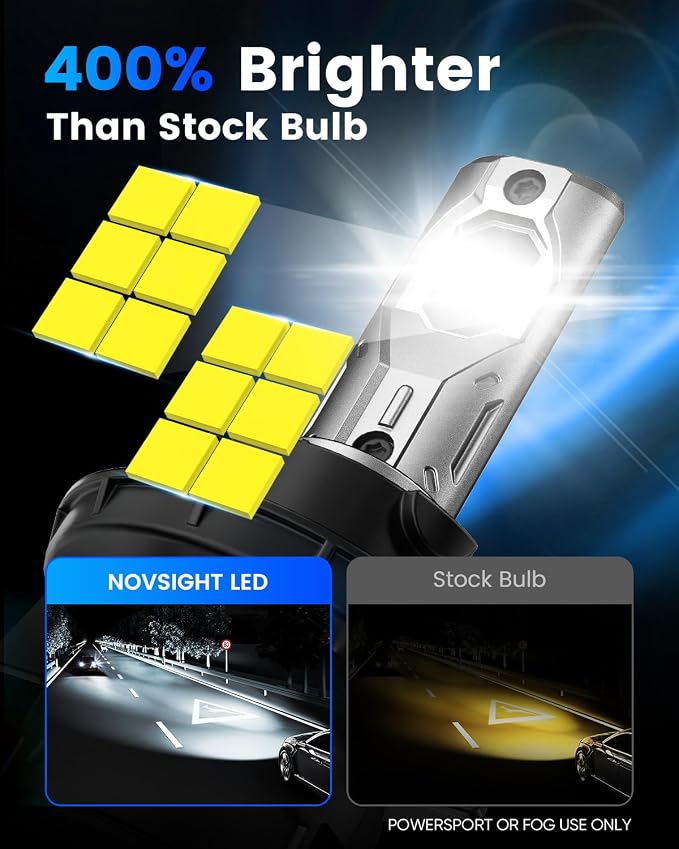 NOVSIGHT 9005 9006 H10 Fog Bulbs - Image 2