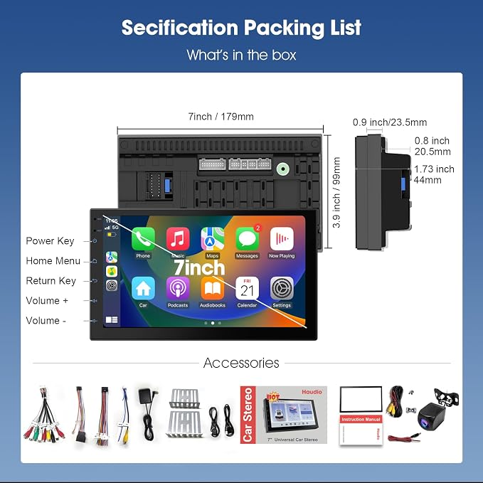 Wireless CarPlay Screen for Car & Android Auto Head Unit - Image 8