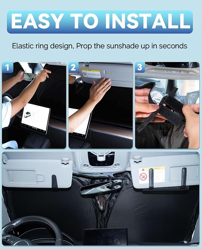 Sun Shade for Tucson Windshield Sunshades for 2022-2024 2025 2026 Tucson for - Image 7
