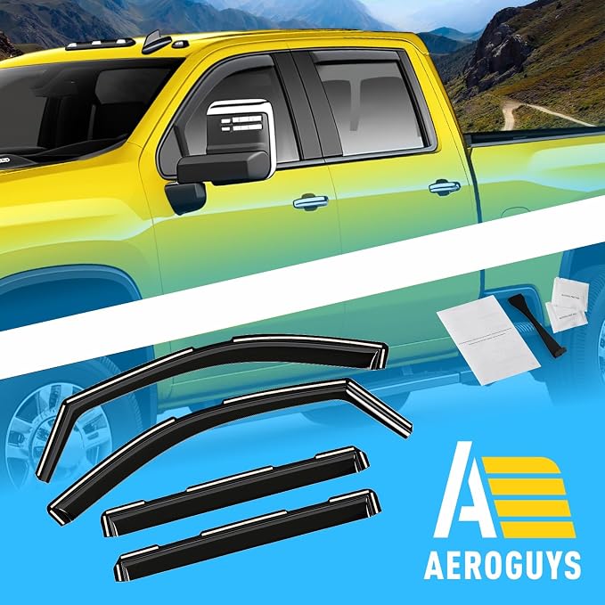 Extra Durable Window Deflectors In-Channel Visors Rain Guards Fit - Image 8
