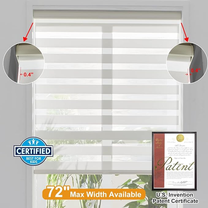 Persilux Zebra Blinds Cordless, Zebra Roller Shades - Image 4