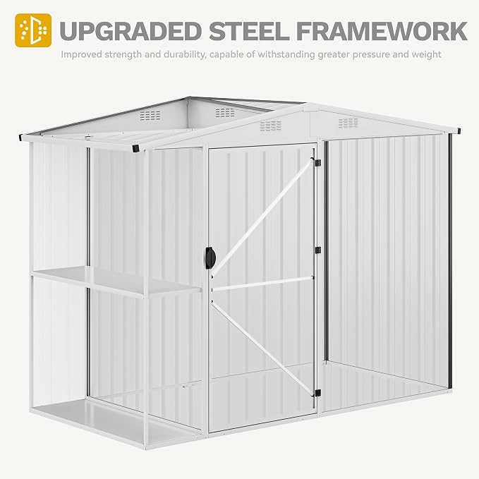 DWVO 8 x 4 ft Outdoor Storage Shed - Image 6
