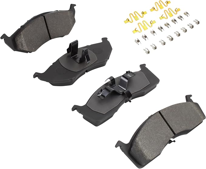 Premium Semi-Metallic Front Brake Pads Compatible - Image 2