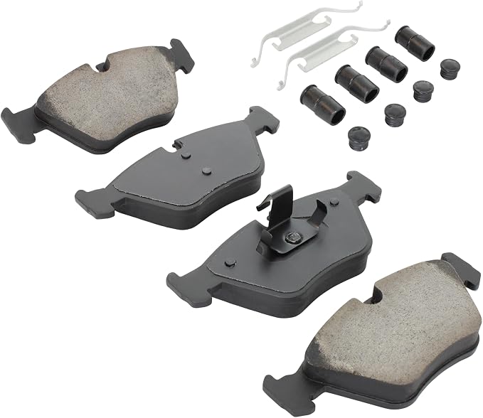 Premium Semi-Metallic Front Brake Pads Compatible - Image 2