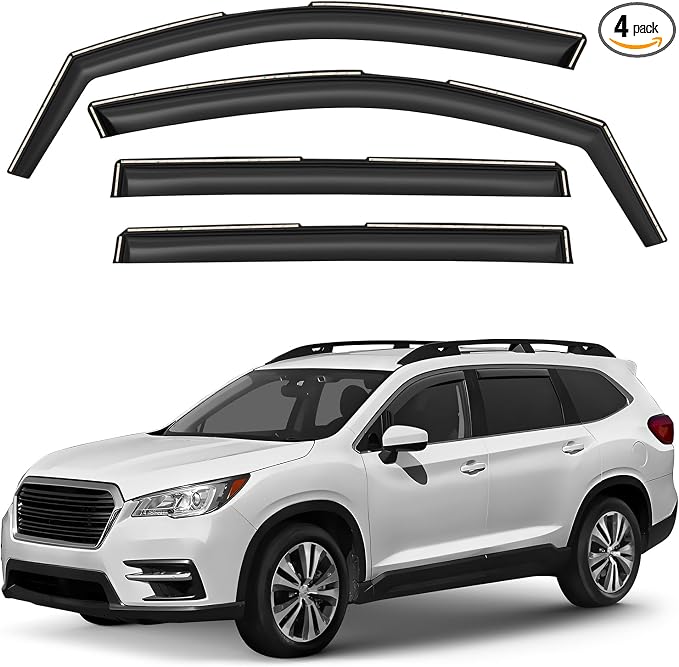 Window Deflectors Smoke Tinted in-Channel Side Window Vent Visor Deflectors by Unknown