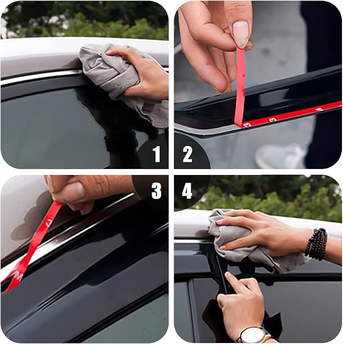 Rain Guard Compatible with 2019-2024 Toyota RAV4, Outside Mount Extra Durable - Image 6