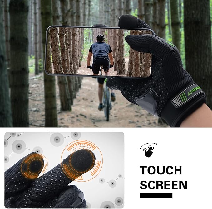 Motorcycle Gloves Touch Screen Full Finger Riding Gloves Knuckle Protection - Image 4