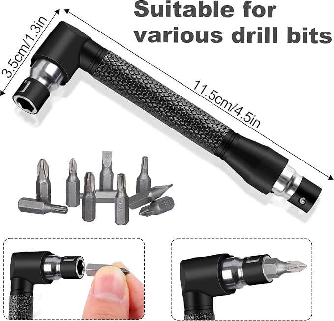 17pcs Flexible Drill Bit Extension, Include 3pcs Impact Socket Adapter 2pcs Hex - Image 2