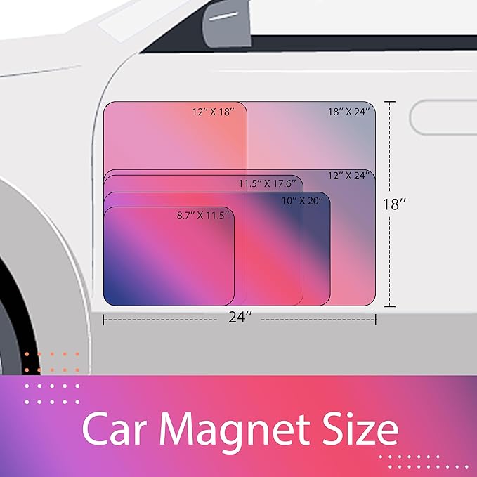 Custom Magnetic Bumper Stickers 2 Pack | Personalized Logo, and Image - Image 3