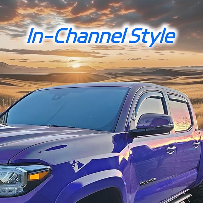 4 PCS in-Channel Rain Guards Fit - Image 3