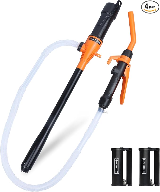 Portable Power Battery Pump, Battery Powered Electric Siphon Pump by Aetleemo