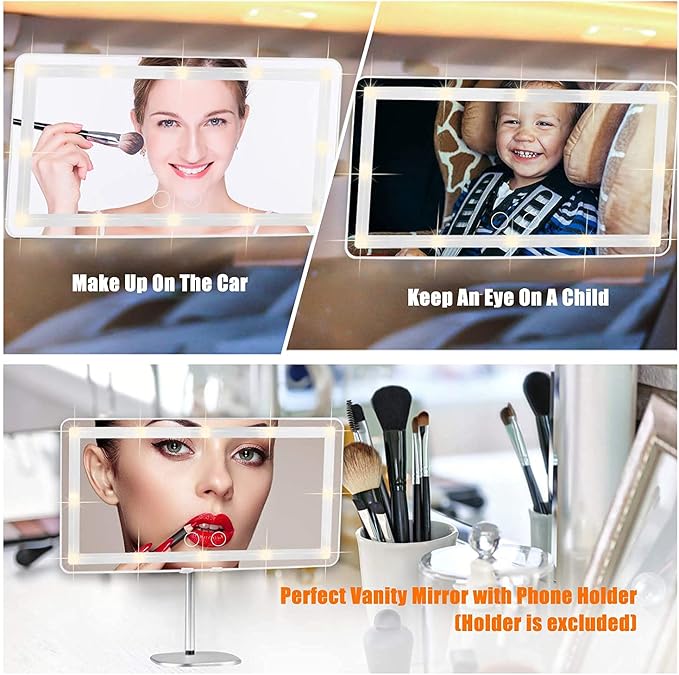 Car Sun Visor Vanity Mirror, Makeup Mirror - Image 2