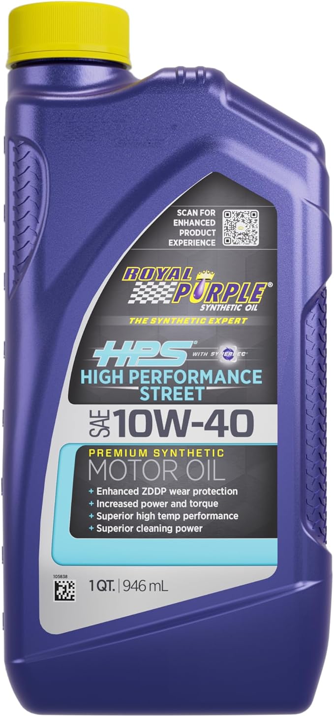 Royal Purple 31140 HPS 10W-40 High Performance Street Synthetic Motor Oil by RoyalPurple