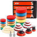 SPTA 29pcs Drill Buffing Pad Detail Polishing Pad Mix Size Kit by SPTA