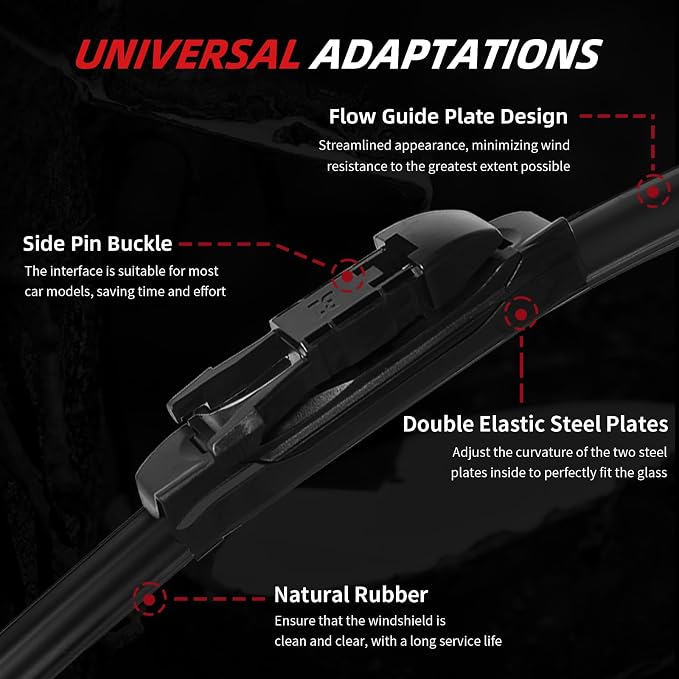 OTUAYAUTO Premium Windshield Wiper Blades - Image 4