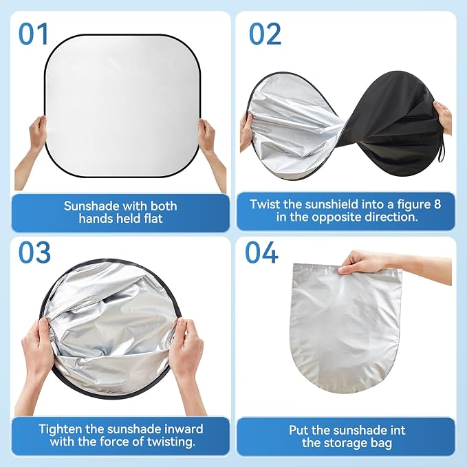ARANA Semi Truck Sun Shade for Windshield丨240T Thicken Sunshade for Semi-Truck - Image 8