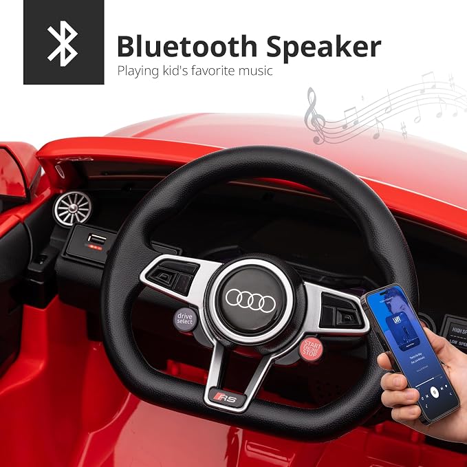 Electric Car for Kids, Licensed Audi 6V Kids Ride on Car Toy for Toddlers - Image 7
