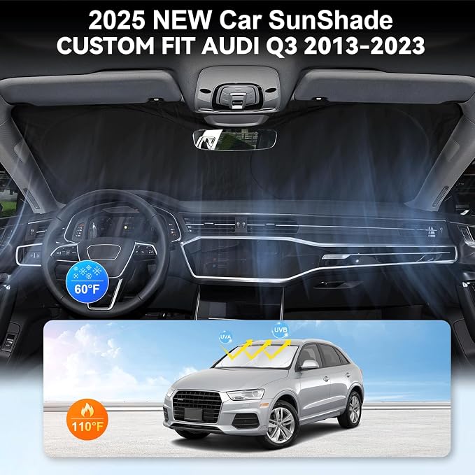 Custom fit Q3 Windshield Sunshade - Image 4