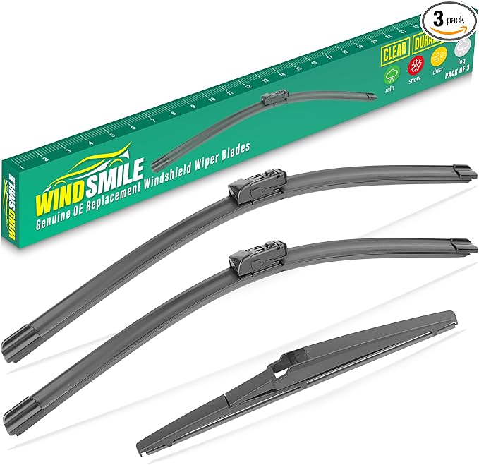 26" 16" 12" Windshield Wiper Blades Replacement by WINDSMILE