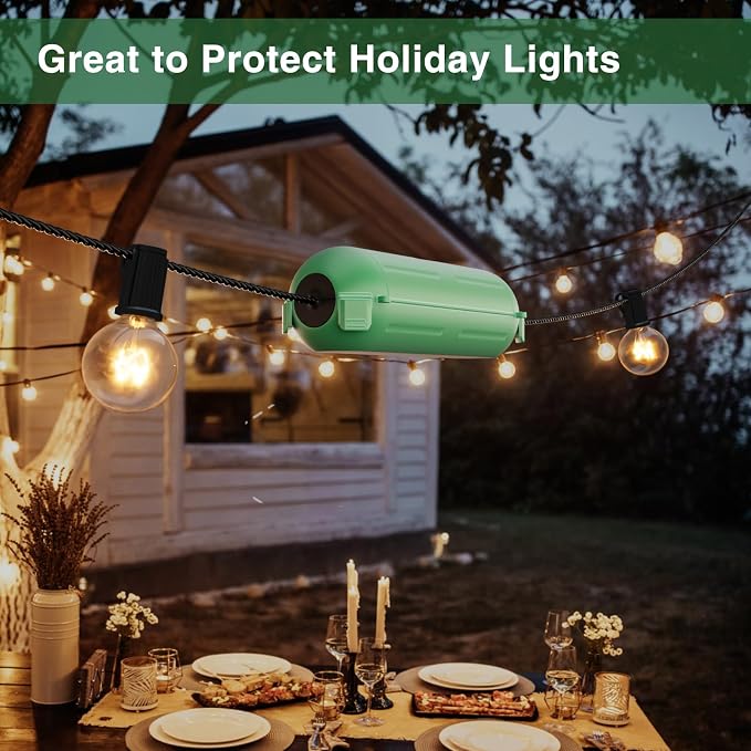 Flemoon Outdoor Extension Cord Safety Cover, IP44 Waterproof Connection - Image 5