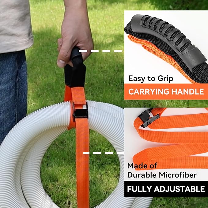 Heavy Duty Storage Straps with Handle and Easy Adjustable Steel Black Lock - Image 3