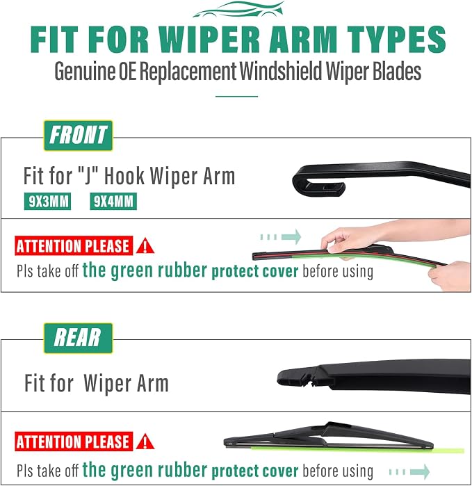 22" 14" 12" Windshield Wiper Blades Replacement - Image 8