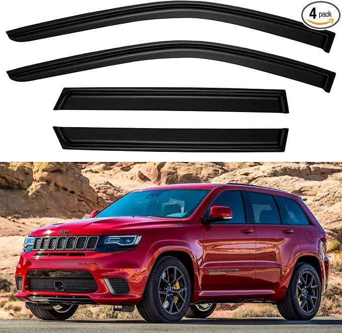 Window Visors Rain Guards Shield by YQAUTEC
