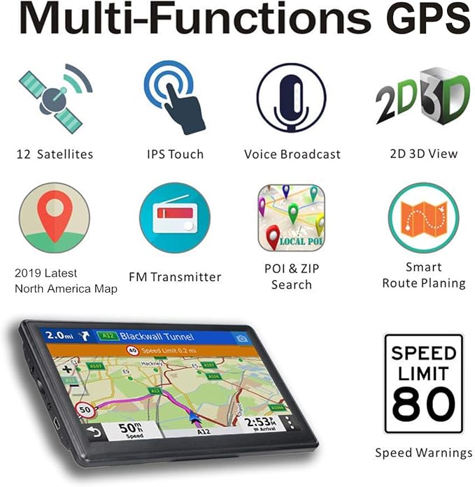 N700 GPS Navigator for Car Truck RV 2025, Truck GPS Commercial Drivers - Image 5